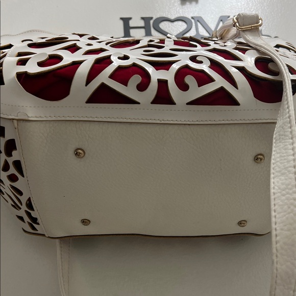 REPLICA - Ralph Lauren Red and Cream Tote Bag - Picture 6 of 15